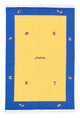 Kelim Modern Teppich 140x200cm - gelb