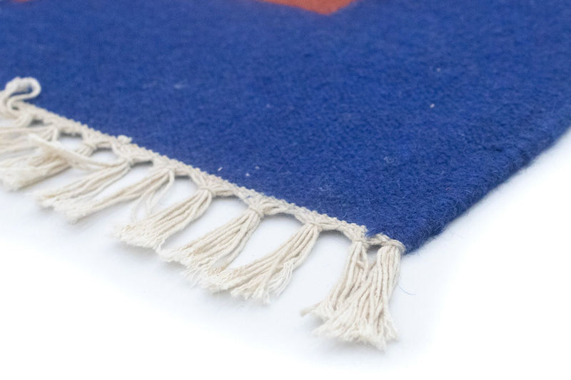 Kelim Modern Teppich 140x200cm - gelb