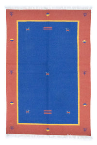Kelim Modern Teppich 140x200cm - blau – product image