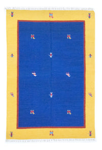 Kelim Modern Teppich 140x200cm - blau – product image
