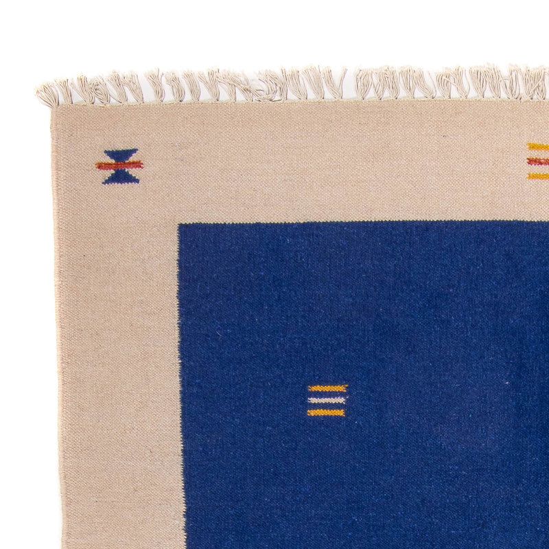 Kelim Modern Teppich 170x240cm - dunkelblau