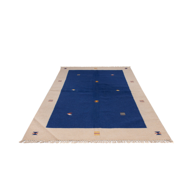 Kelim Modern Teppich 170x240cm - dunkelblau