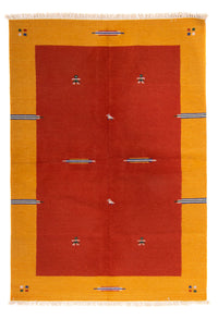 Kelim Modern Teppich 170x240cm - dunkelrot – product image
