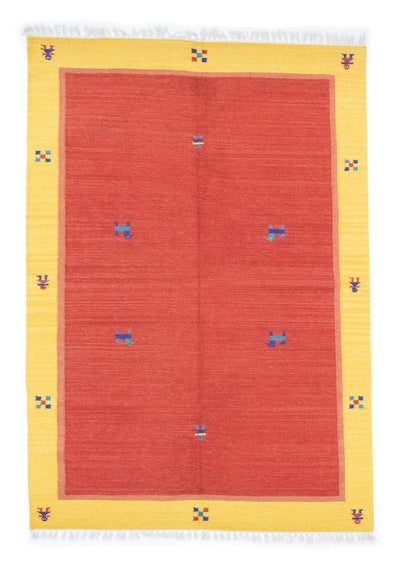 Kelim Modern Teppich 140x200cm - rot