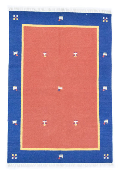 Kelim Modern Teppich 140x200cm - orange