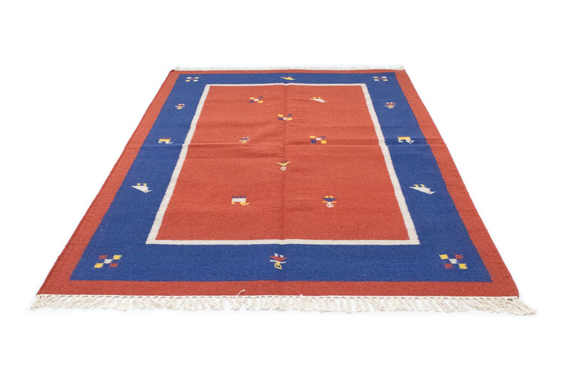 Kelim Modern Teppich 140x200cm - orange