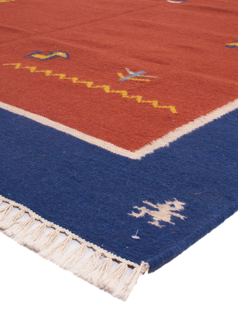 Kelim Modern Teppich 170x240cm - rost