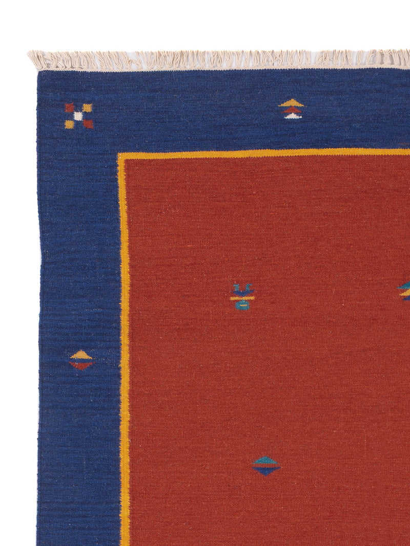 Kelim Modern Teppich 170x240cm - rost