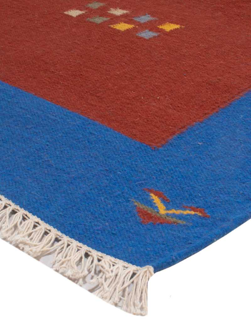 Kelim Modern Teppich 170x240cm - rost