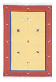 Kelim Modern Teppich 140x200cm - gelb