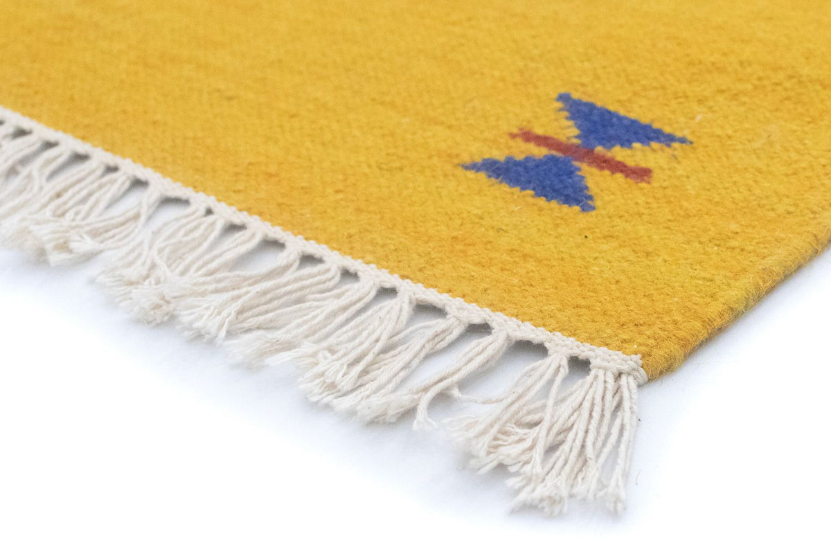 Kelim Modern Teppich 140x200cm - blau