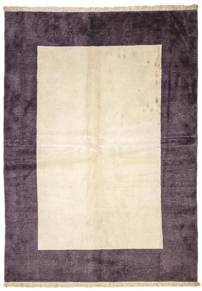 Nepal Teppich 175x244cm - Wollteppich - beige