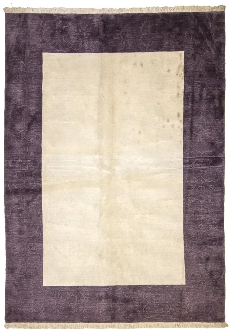 Nepal Teppich 175x244cm - Wollteppich - beige