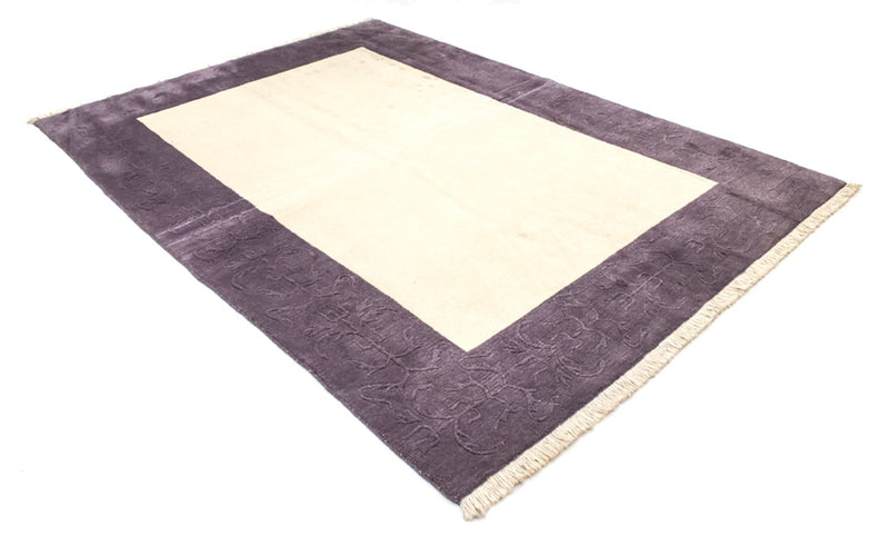 Nepal Teppich 175x244cm - Wollteppich - beige