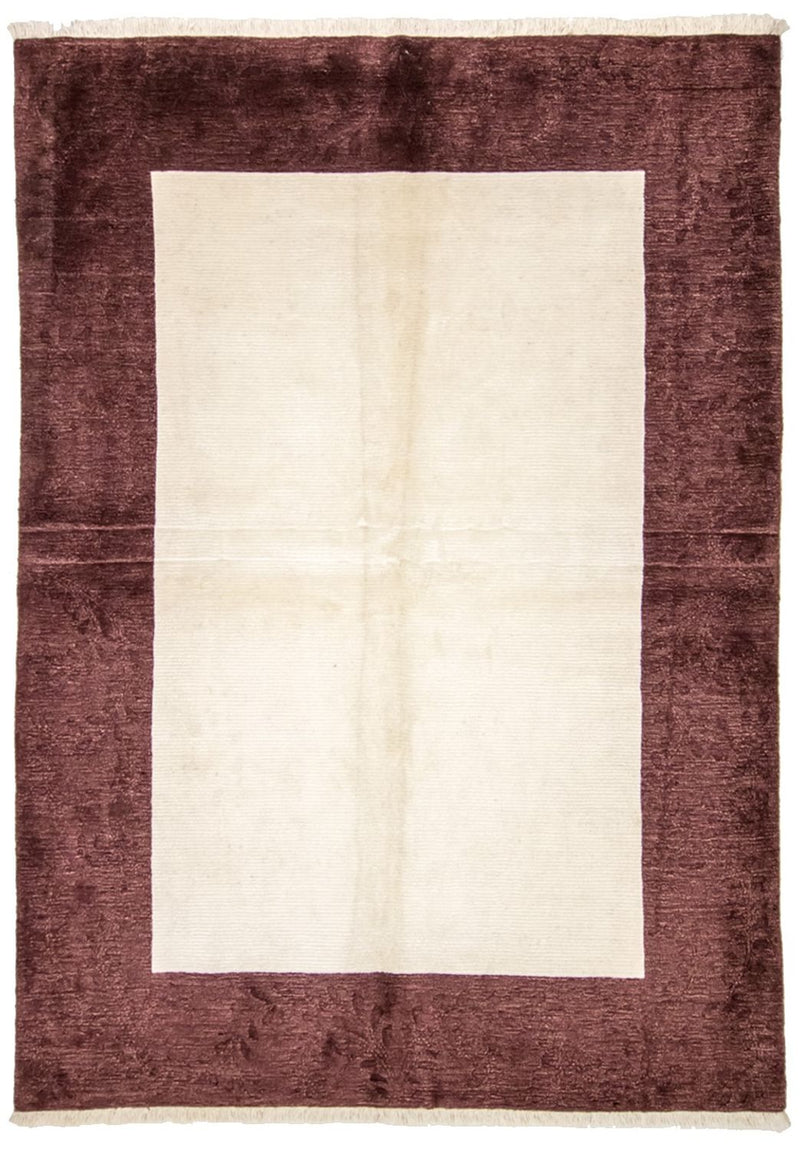 Nepal Teppich 174x244cm - Wollteppich - beige