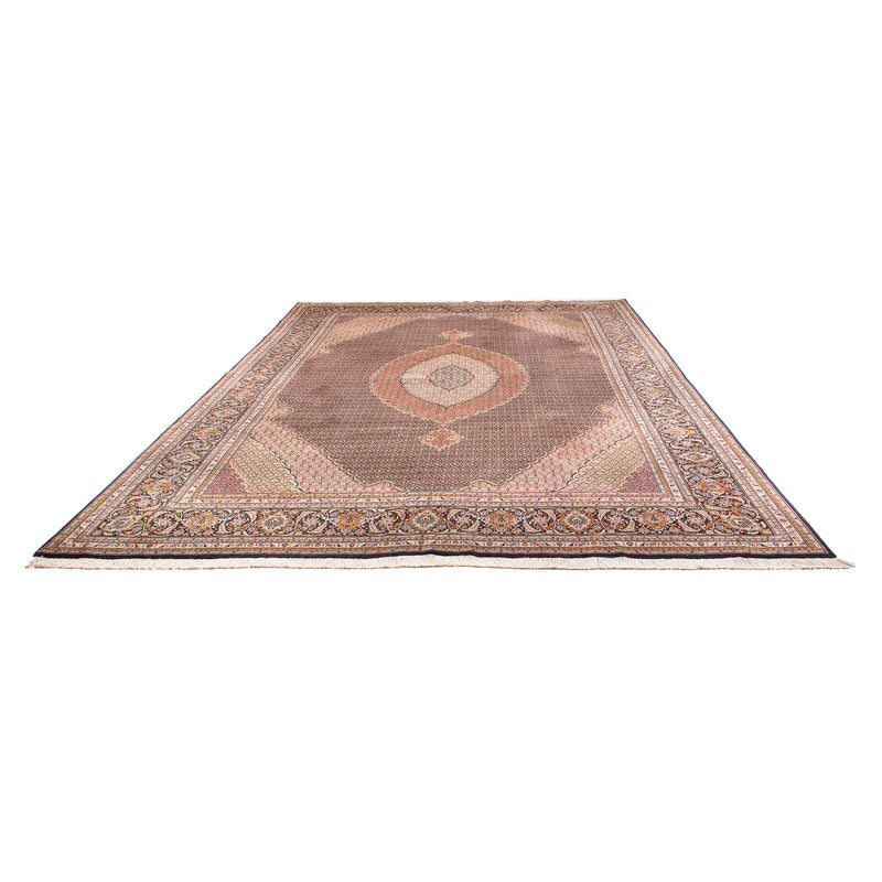 Täbriz - 50 Raj Teppich 304x390cm - Perserteppich - schwarz
