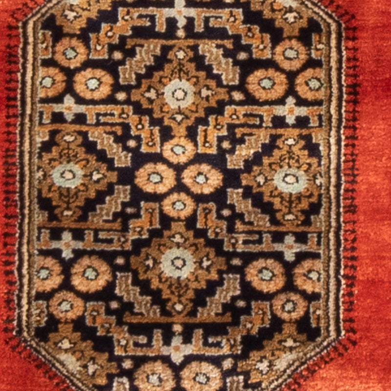 Ghom - Seide Teppich 56x77cm - Perserteppich - orange