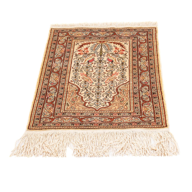 Hereke Teppich 39x58cm - Orientteppich - beige