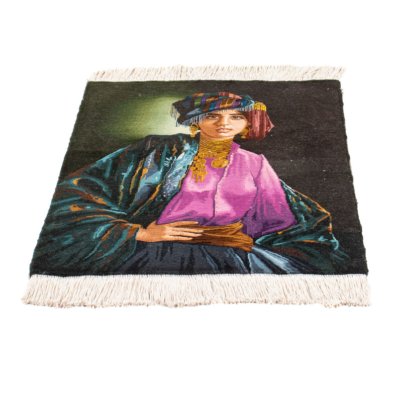 Täbriz Teppich 58x75cm - Perserteppich - mehrfarbig