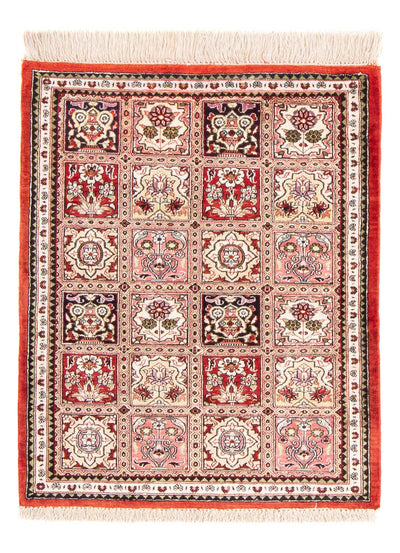 Ghom - Seide Teppich 58x71cm - Perserteppich - mehrfarbig