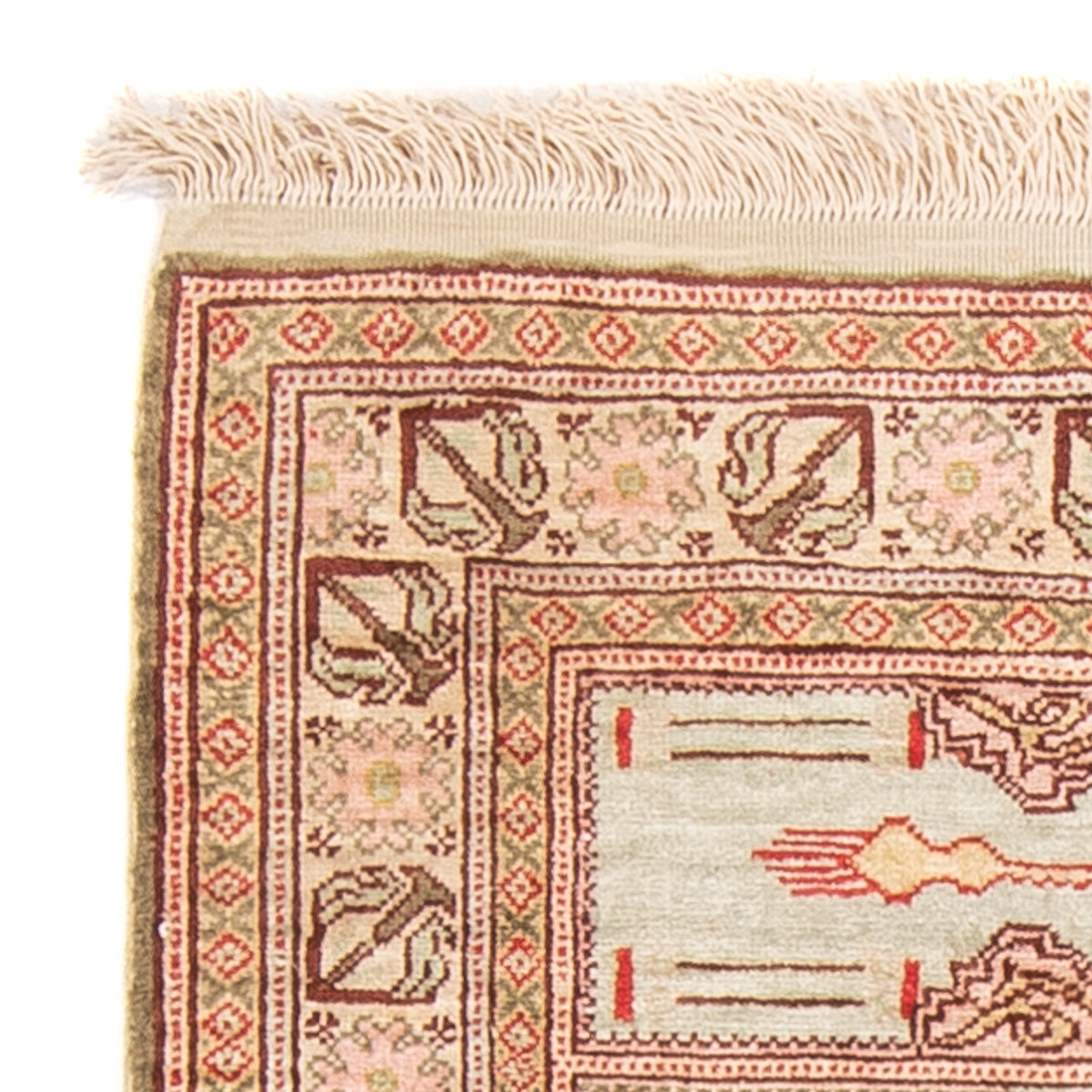 Hereke Teppich 41x61cm - Orientteppich - mehrfarbig