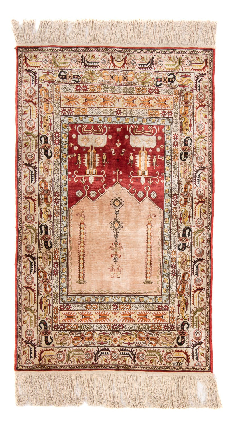 Hereke Teppich 72x119cm - Orientteppich - mehrfarbig