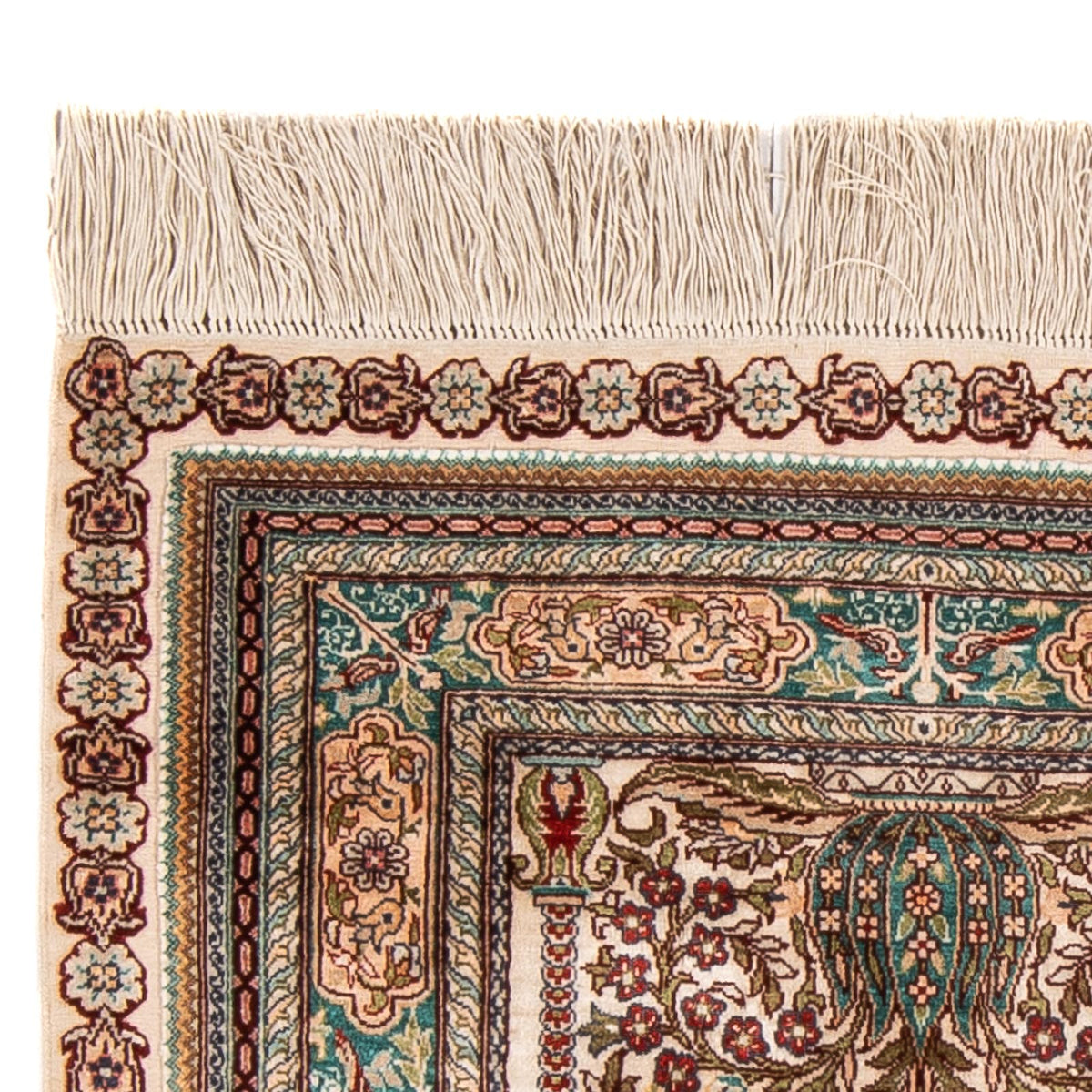 Hereke Teppich 62x91cm - Orientteppich - mehrfarbig