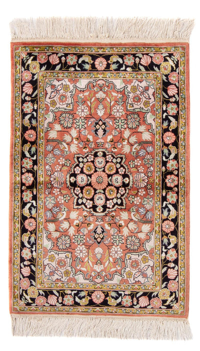 China Seide Teppich 62x93cm - Orientteppich - rot