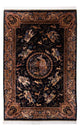 Ghom Teppich 150x230cm - Perserteppich - dunkelblau