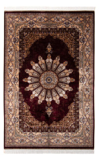 Ghom Teppich 150x230cm - Perserteppich - weinrot – product image