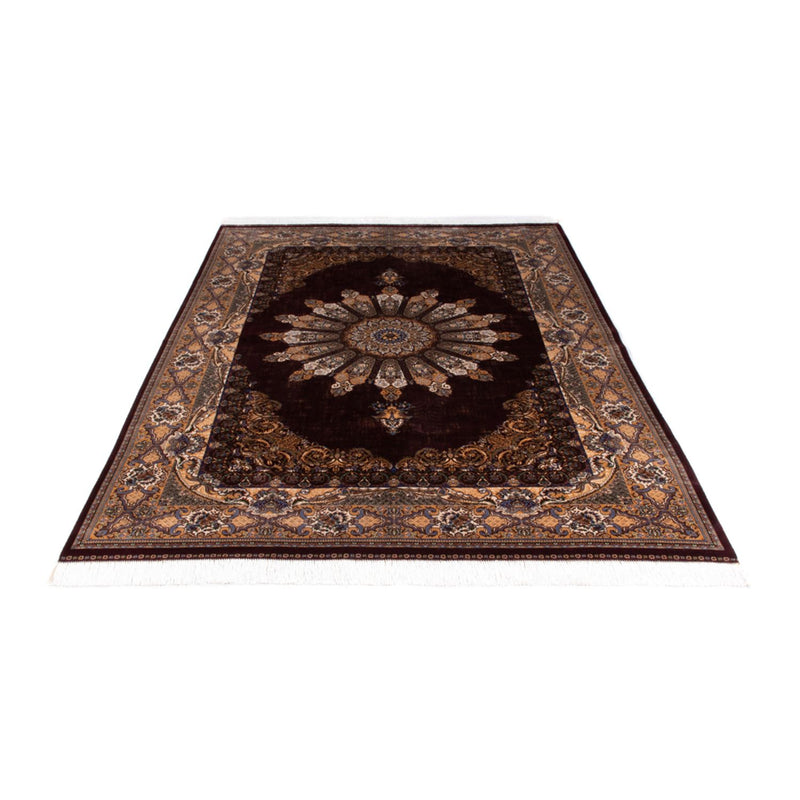 Ghom Teppich 150x230cm - Perserteppich - weinrot