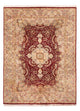 Indo Täbriz Teppich 185x285cm - Orientteppich - rot