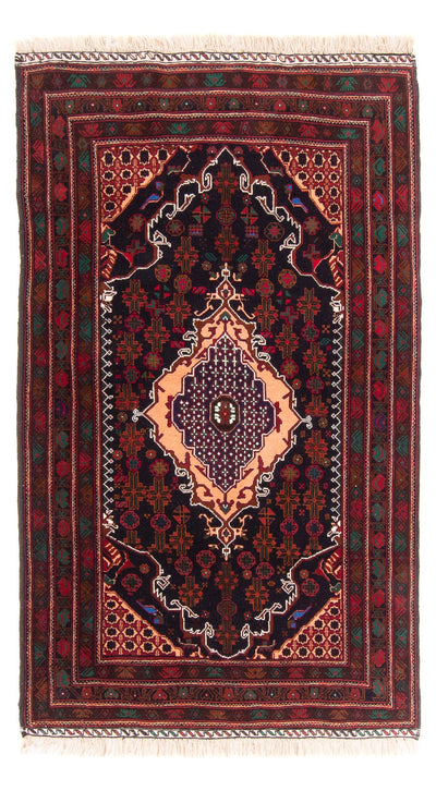 Belutsch Teppich 117x195cm - Orientteppich - dunkelblau