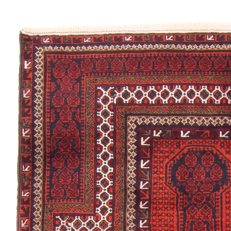 Belutsch Teppich - Gebetsteppich - 96 x 150 cm - rot
