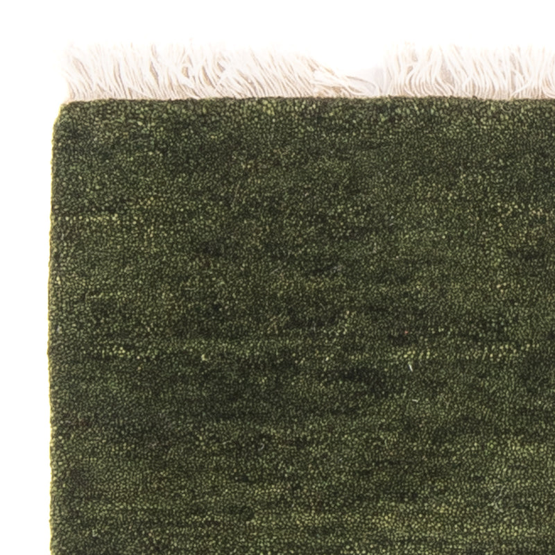Gabbeh Teppich Indus 51x54cm - Wollteppich - grün