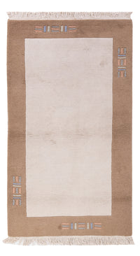 Nepal Teppich 90x160cm - Wollteppich - creme – product image