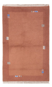 Nepal Teppich 90x160cm - Wollteppich - terrakotta – product image