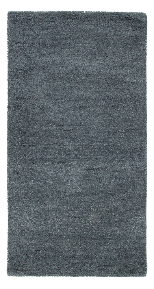 Wollteppich 72x143cm - petrolblau