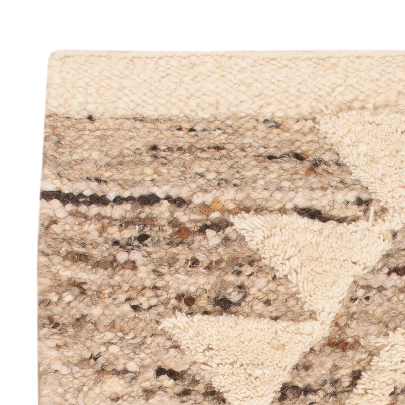Wollteppich 60x90cm - hellbeige