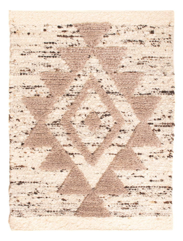 Wollteppich 60x90cm - hellbeige
