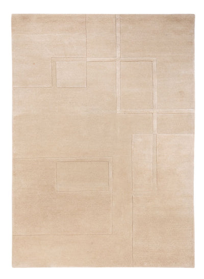 Wollteppich 140x200cm - beige
