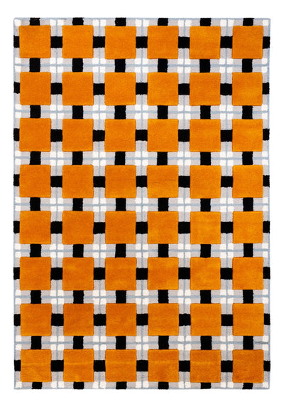 Designer Teppich 140x200cm - gold