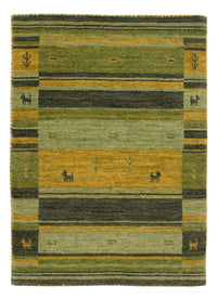 Gabbeh Teppich Softy 60x90cm - Wollteppich - grün – product image