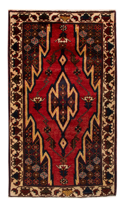 Hamadan Teppich 83x137cm - Perserteppich - rot