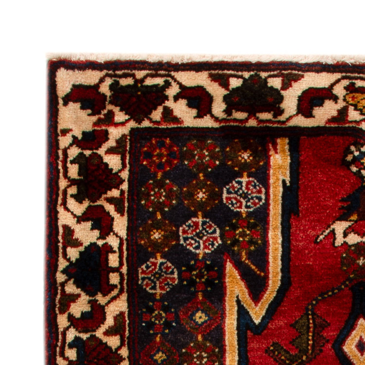 Hamadan Teppich 83x137cm - Perserteppich - rot