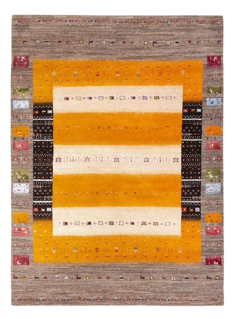 Gabbeh Teppich - Loribaft Indus - 170 x 240 cm - gold