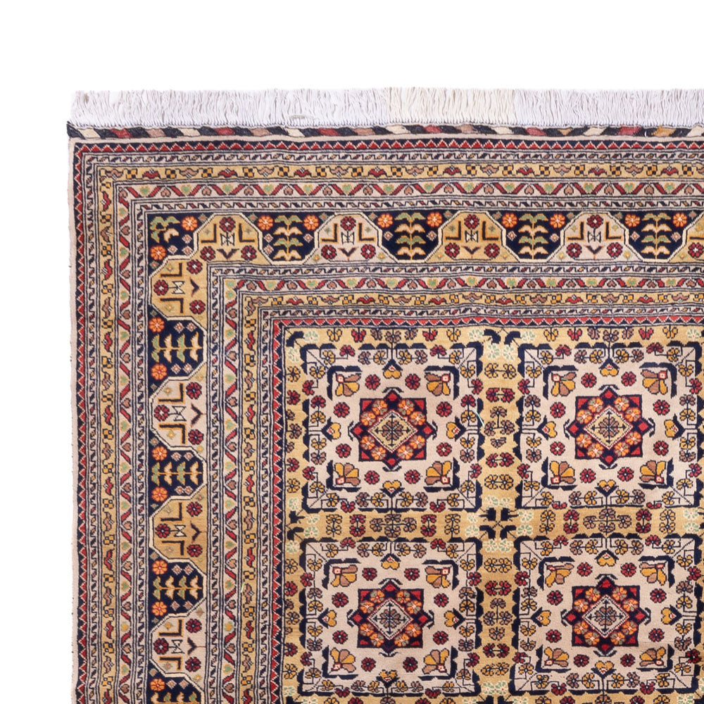 Afghan Teppich 250x330cm - Orientteppich - dunkelbeige