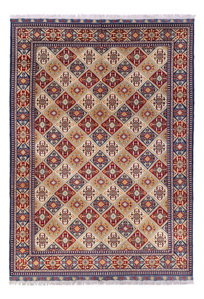 Afghan Teppich 250x355cm - Orientteppich - hellbeige
