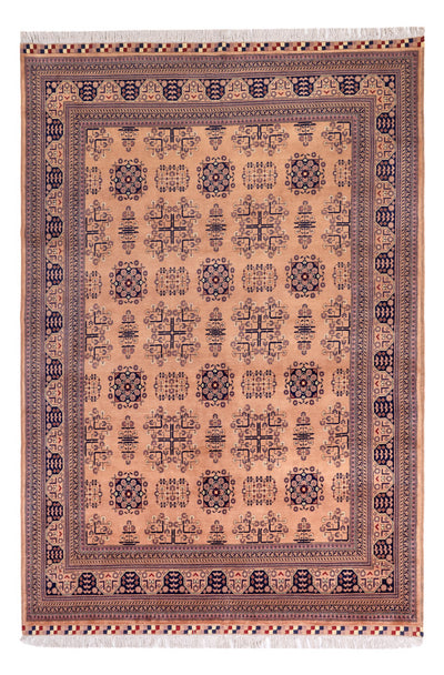 Afghan Teppich 196x296cm - Orientteppich - beige