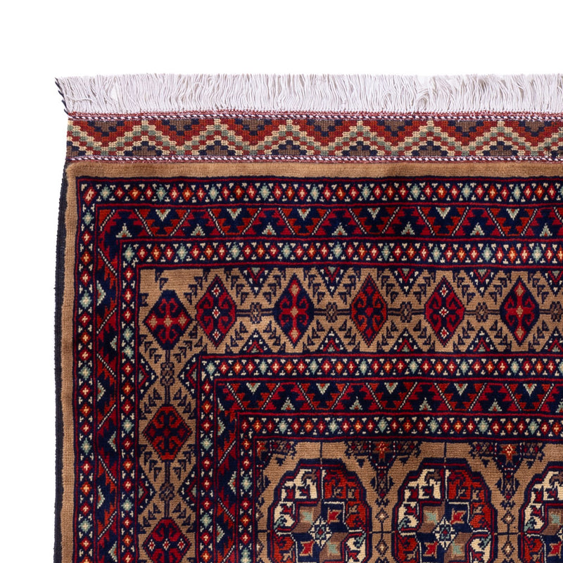 Afghan Teppich 148x195cm - Orientteppich - dunkelbeige